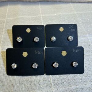 Elegant Silver Stud Earrings